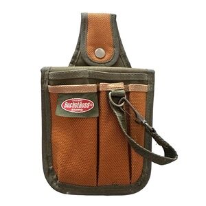 BUCKET BOSS 5 Compartment Canvas Tool Pouch w/Belt Loop